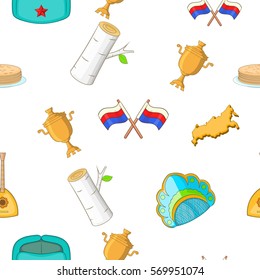 Russia pattern. Cartoon illustration of Russia vector pattern for web