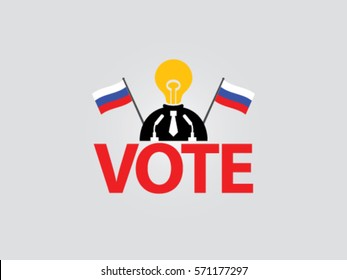 Russia Podium Election Lack Of Idea Politician