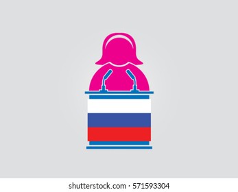 Russia Podium Woman