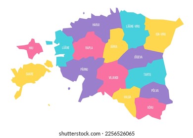 Russia political map of administrative divisions