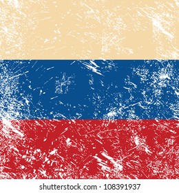 Russia retro flag