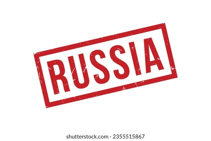 Russia Rubber Stamp Seal Vector