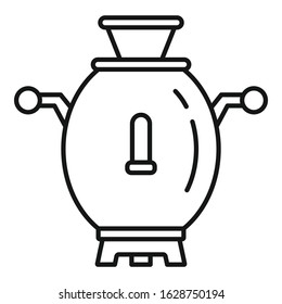 Russia samovar icon. Outline Russia samovar vector icon for web design isolated on white background