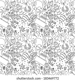 Russia seamless pattern