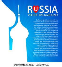 Russia shining background. Vector illustration
