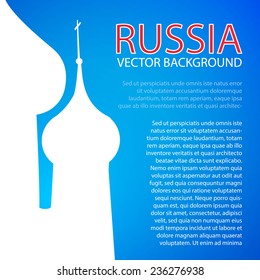 Russia shining background. Vector illustration