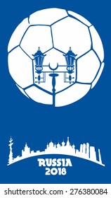  russia soccer ball vector art