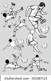 Russia soccer player graphic design vector art