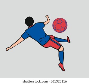 Russia soccer team graphic design vector art