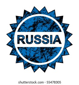 russia star label
