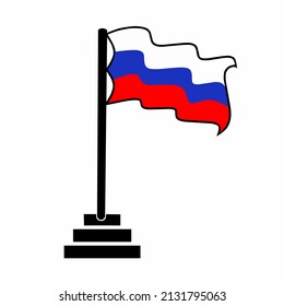 russia state flag vector illustration