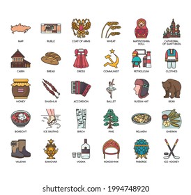 Russia Symbol , Thin Line and Pixel Perfect Icons