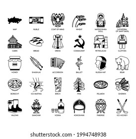 Russia Symbol , Thin Line and Pixel Perfect Icons