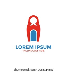 russia theme logo. icon. vector illustration