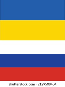 Russia and Ukraine color palette, vector, illustration, template, image,