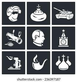 Russia Vector Icons Set