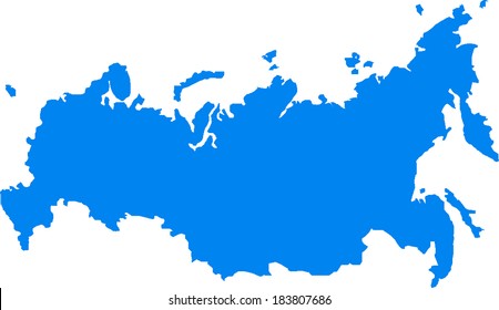 Russia Vector Map