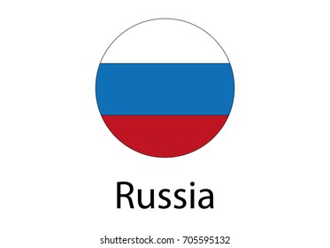Russia vector national country flag icon