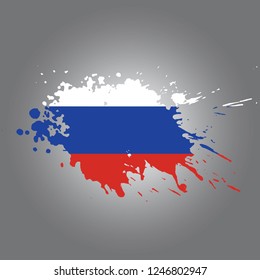 Russia Vector paint stain
