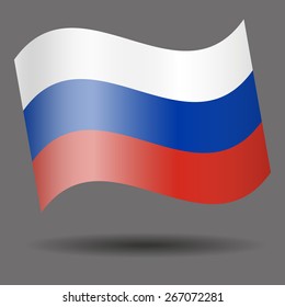 Russia waving flag