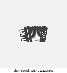 russian accordion base icon. Simple sign illustration. russian accordion symbol design from Russia series. Can be used for web, print and mobile