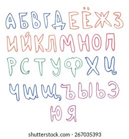 Russian alphabet / hand-drawing
