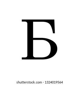 Russian alphabet vector icon illustration.