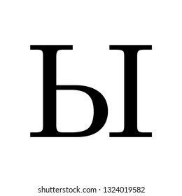 Russian alphabet vector icon illustration.