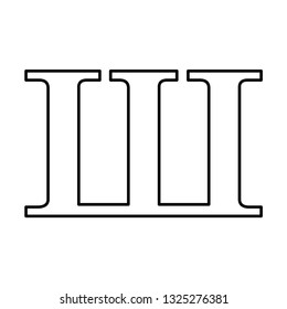 Russian alphabet vector icon illustration.
