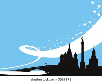 russian background. Vector illustration