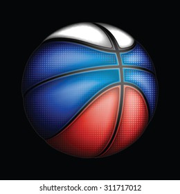 Russian basket ball, vector