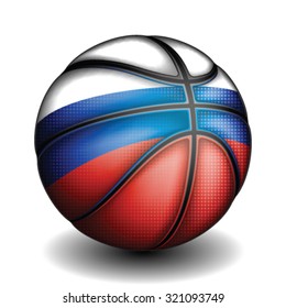 Russian basket ball, vector