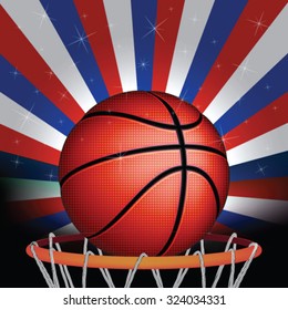 Russian basket ball, vector