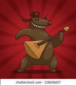 Russian Bear 04, vector