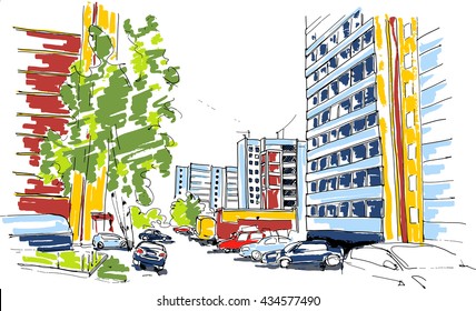 Russian blocks sketch