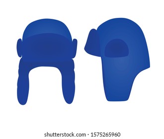 Russian blue hat. vector illustration