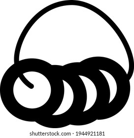 Russian bublik, illustration, vector on a white background