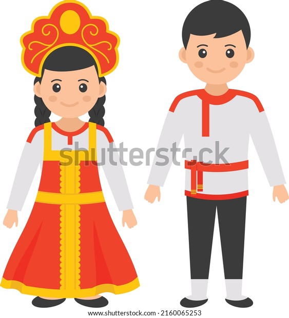 Russian
couple standing together Concept, Man wearing Kosovorotkas and girl
with sarafan and poneva vector color icon design, World Indigenous
Peoples symbol, characters in casual clothes
Sign