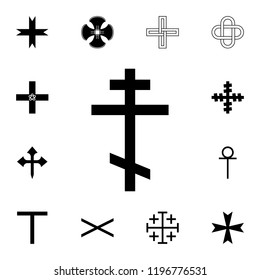 Russian cross icon. Detailed set of cross. Premium graphic design. One of the collection icons for websites, web design, mobile app on white background