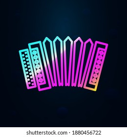 Russian, culture, accordion, instrument nolan icon. Simple thin line, outline vector of russia icons for ui and ux, website or mobile application
