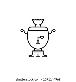 Russian, culture, samovar icon. Element of Russian culture icon. Thin line icon for website design and development, app development. Premium icon