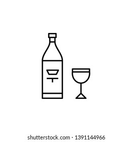 Russian, culture, vodka icon. Element of Russian culture icon. Thin line icon for website design and development, app development. Premium icon