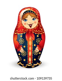 Russian Doll  Matrioshka	 Russian nested doll, Babushka doll, Russian Souvenir, present.