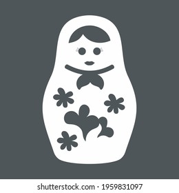 Russian doll matryoshka quality vector illustration cut