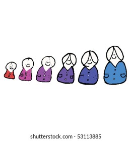 russian dolls drawing