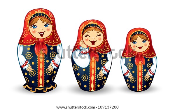 Russian Dolls Matrioshka Russian\
nested doll, Babushka doll, Russian Souvenir,\
present.