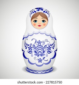 Russian Dolls - Matryoshka. Vector Illustration