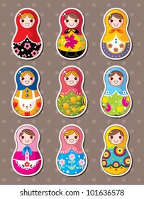 Russian Dolls Stickers