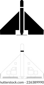 Russische Drohnenlancet, minimalistische Version mit Details
