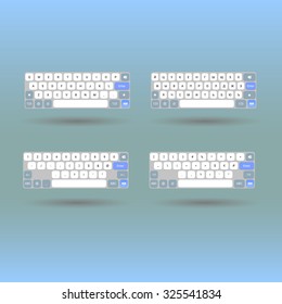 Russian, English Keyboard Layout, Special Symbols And Numbers For Ios Devices